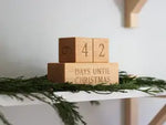 Christmas Countdown Blocks • Modern Wooden Holiday Set