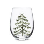 Vintage Tree Stemless Wine Glass