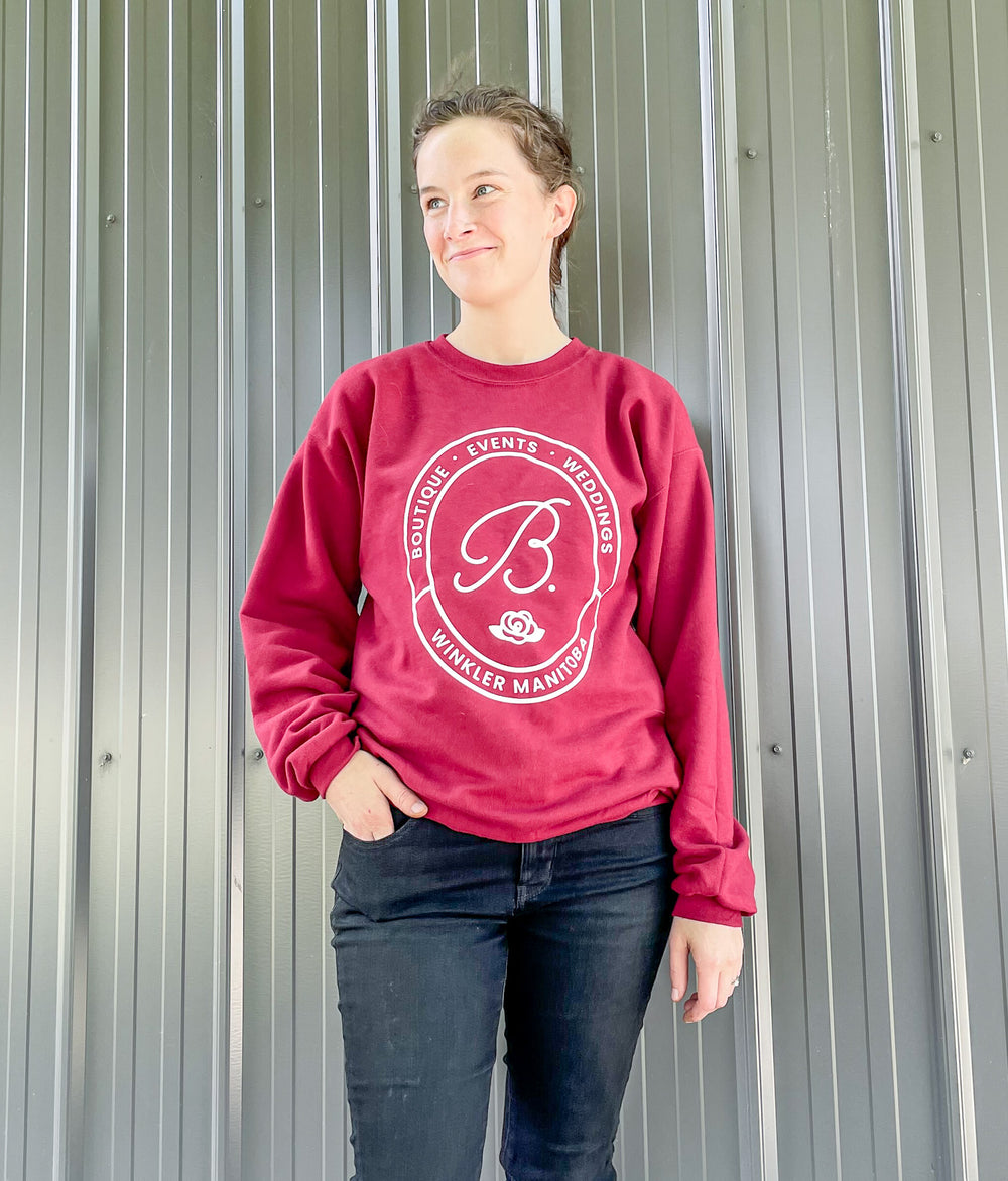 Burgundy Emblem Crewneck