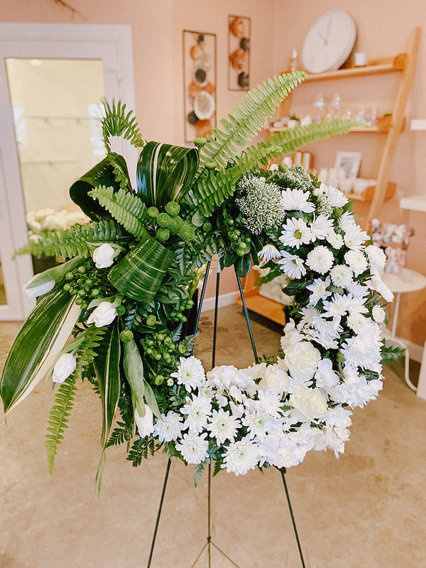 Wreath Sample Funeral Wreath Arrangement Samples