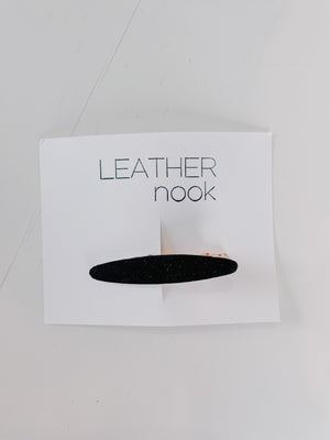 Leather Nook Alligator Hair Clips