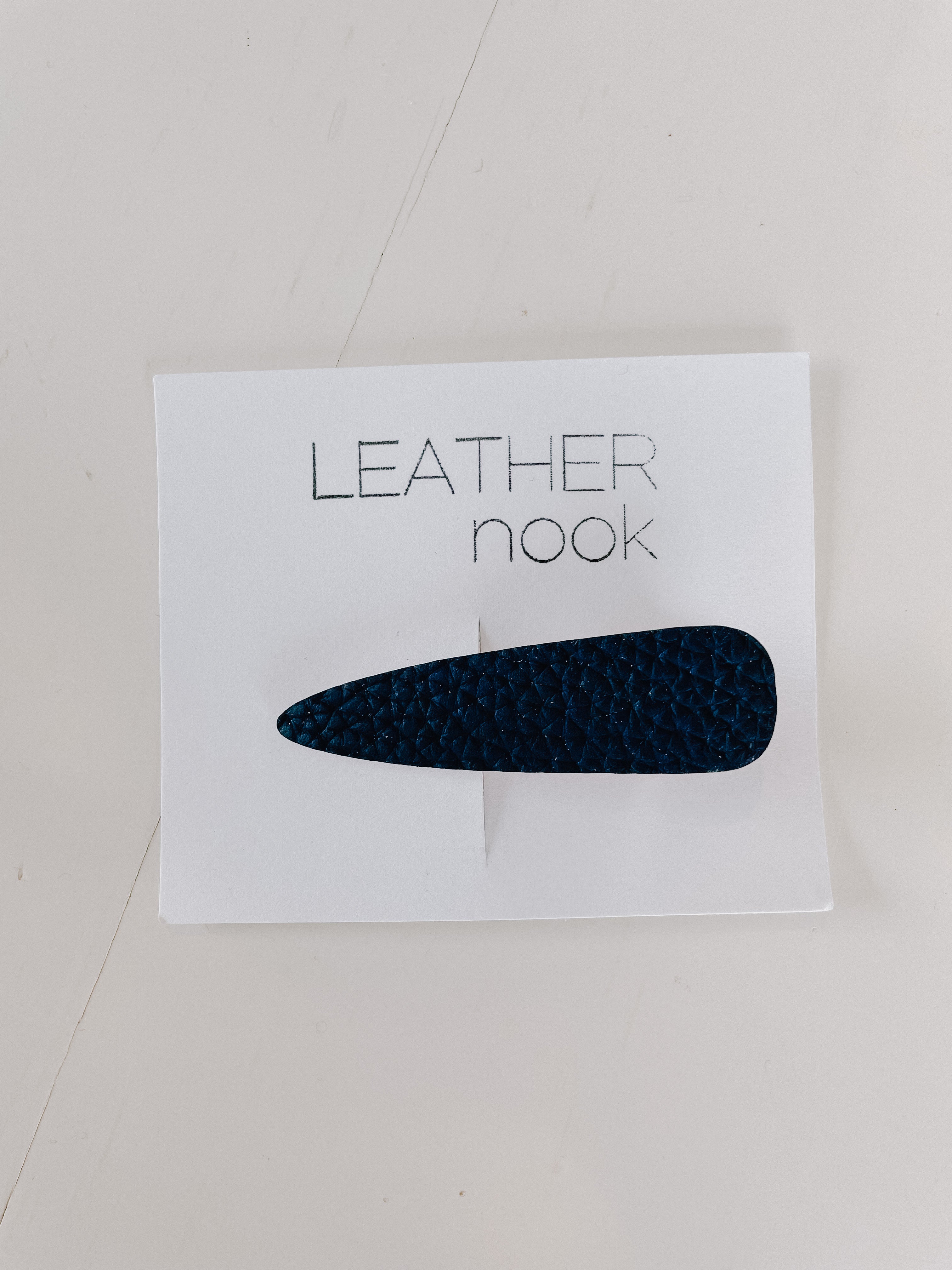 Leather Nook Alligator Hair Clips