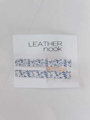 Leather Nook Alligator Hair Clips