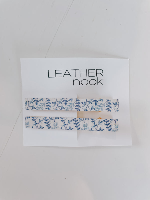 Leather Nook Alligator Hair Clips