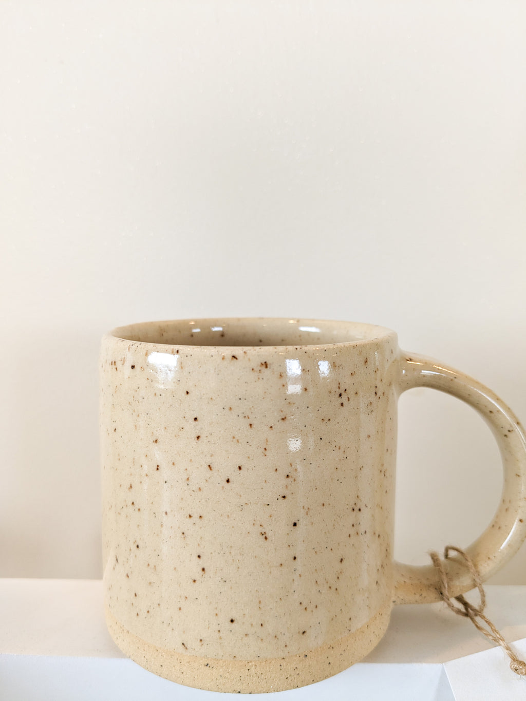 Wildflower & Clay cylinder mug (beige)