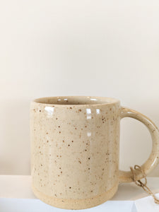 Wildflower & Clay cylinder mug (beige)