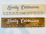 Family Celebrations Calendar