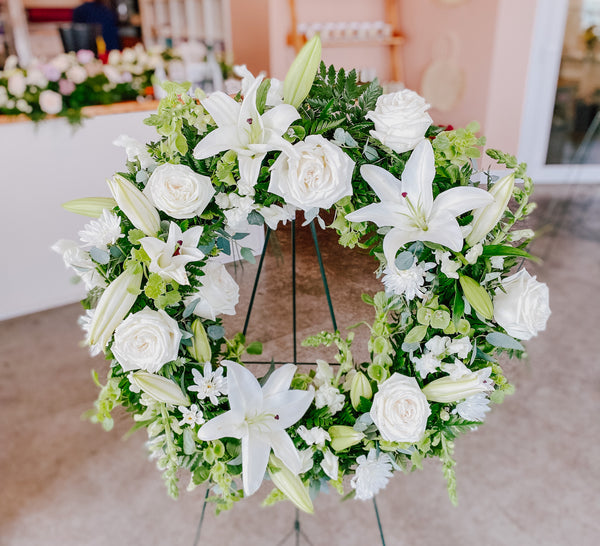 Wreath Sample Funeral Wreath Arrangement Samples
