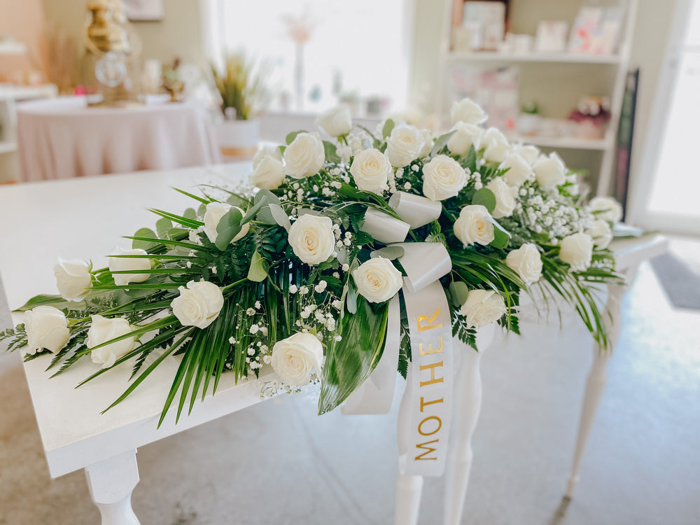 Funeral Casket Spray Samples