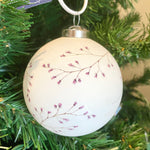 Branch Detail Glass Ball Ornament