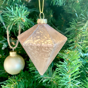 Rose Gold Diamond Ornament