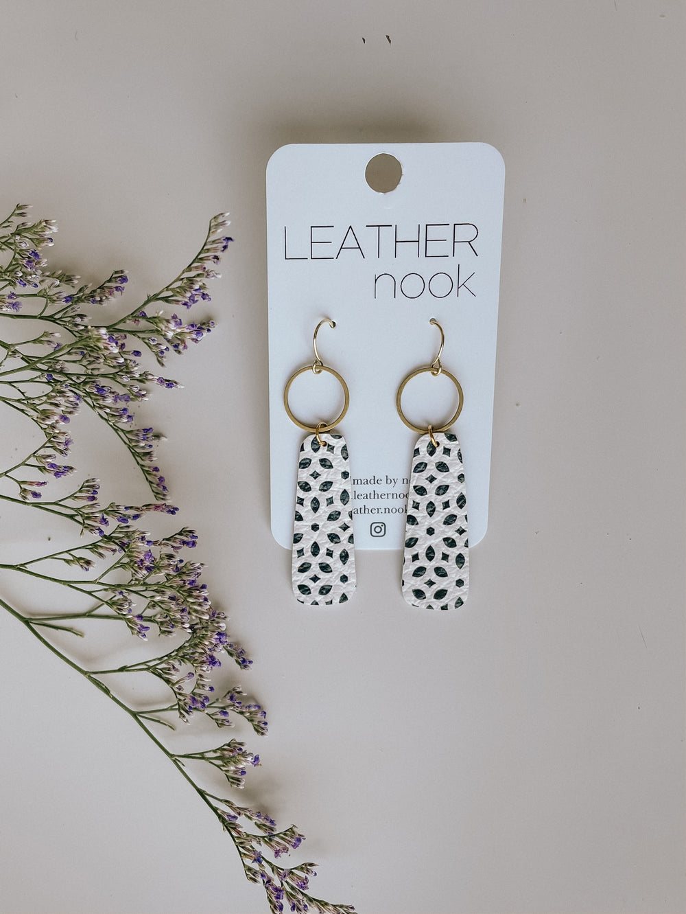 Black Pattern Earrings