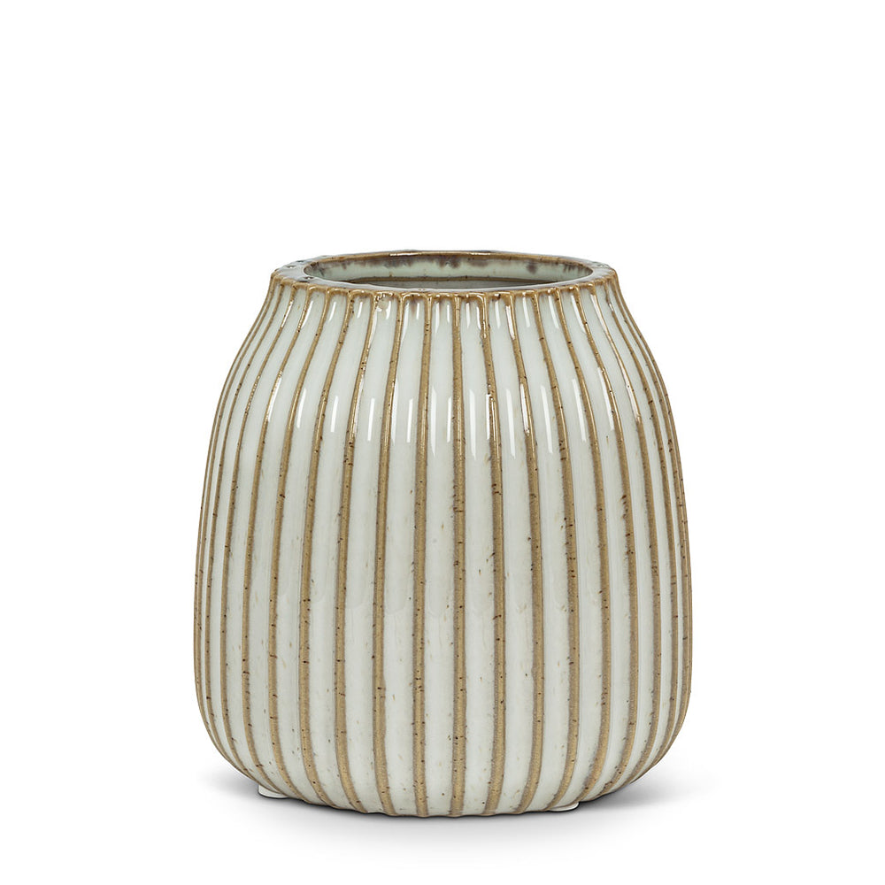 Striped Rib Vase