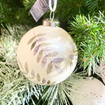 Branch Detail Glass Ball Ornament