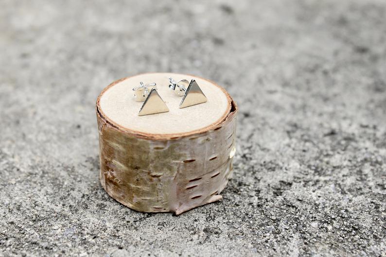 Vintage Acorn Metal Stud Earrings