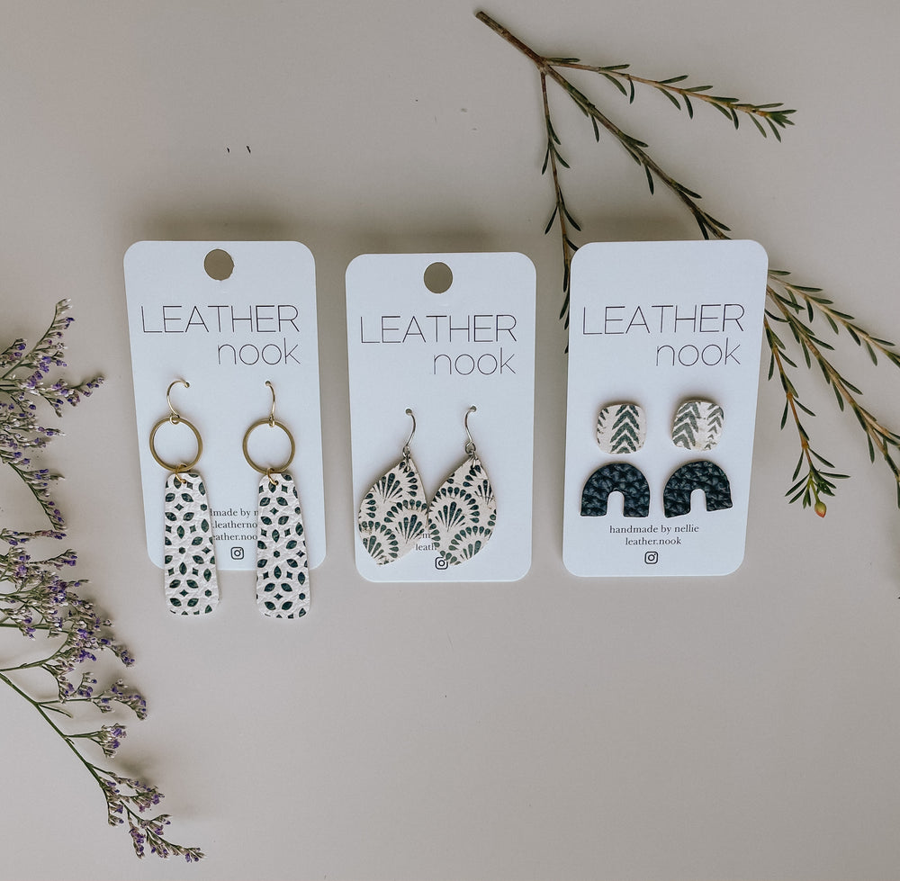 Black Pattern Earrings