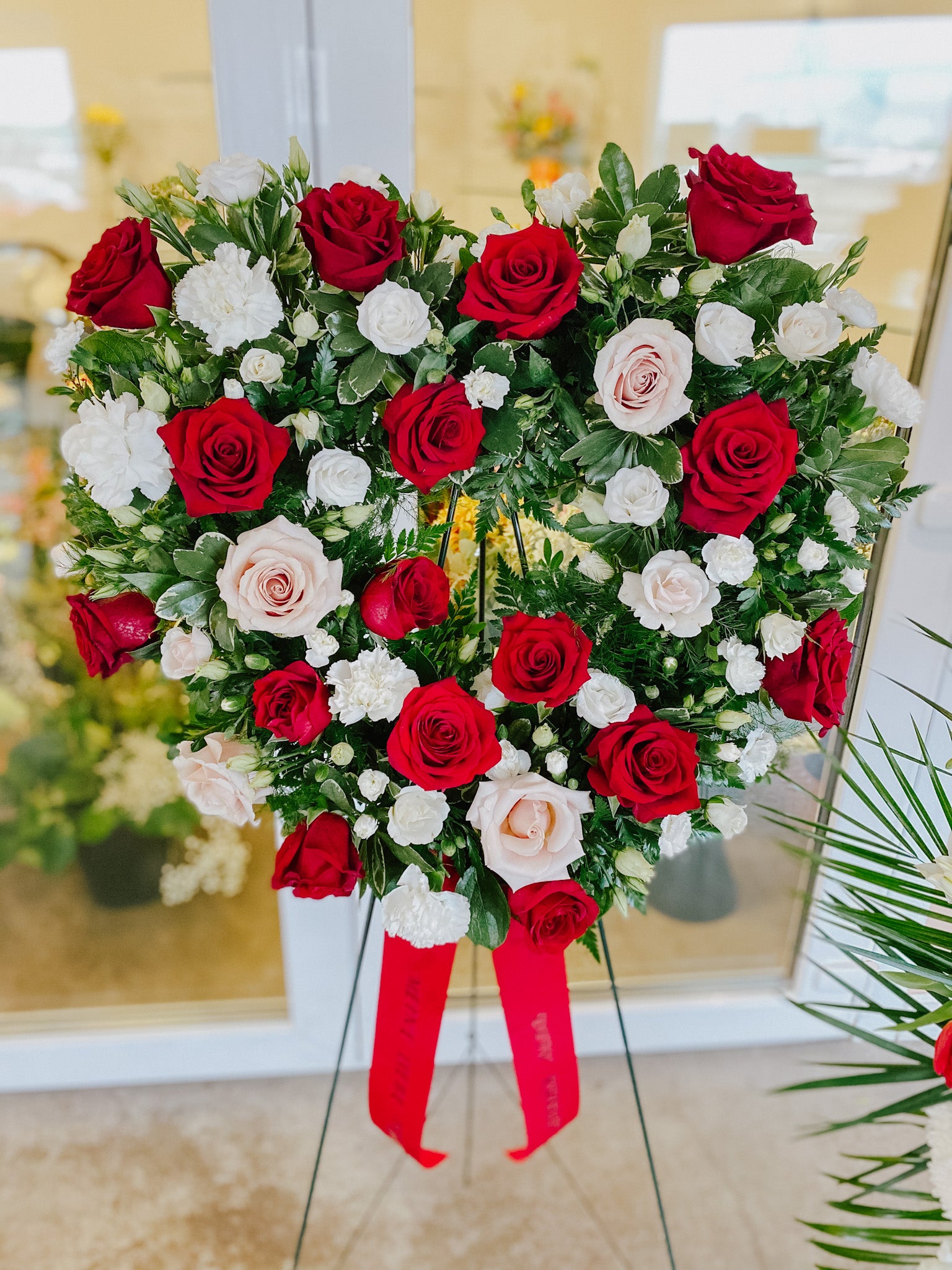 Funeral Heart Wreath Samples
