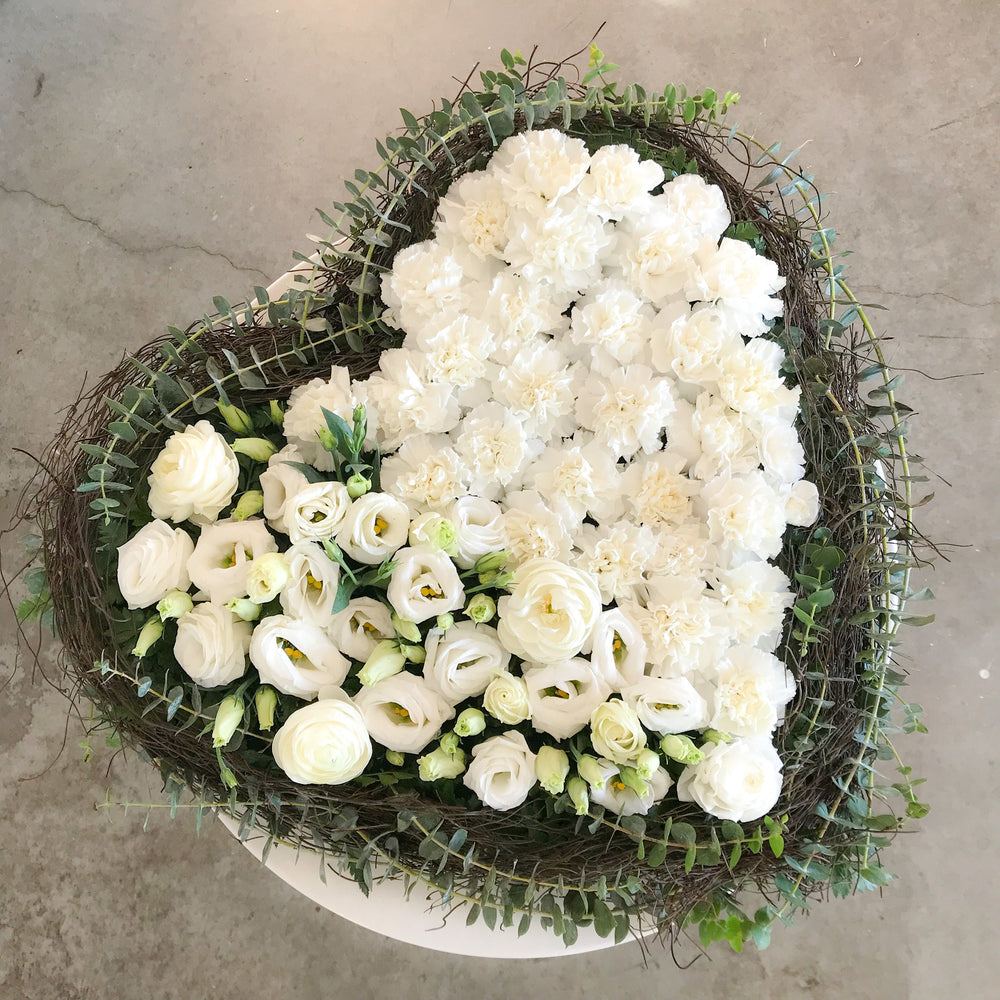 Funeral Heart Wreath Samples