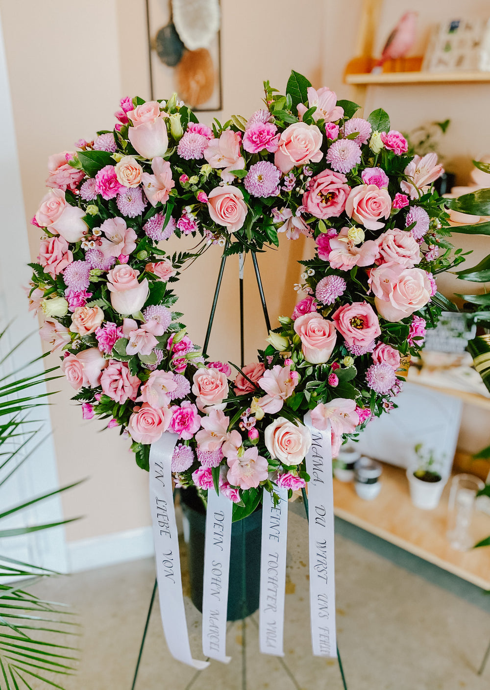 Funeral Heart Wreath Samples
