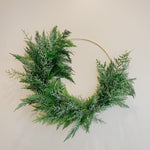 Crescent Greenery Wreath (indoor/outdoor)